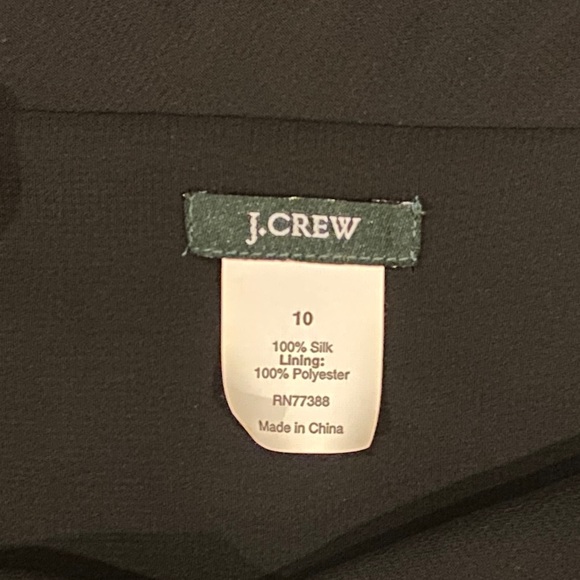 “Sophia” Black Silk Long Gown by J. Crew - Picture 12 of 16